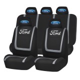 Set Huse Scaune Universale Compatibile cu Ford&ndash; Negru/Gri
