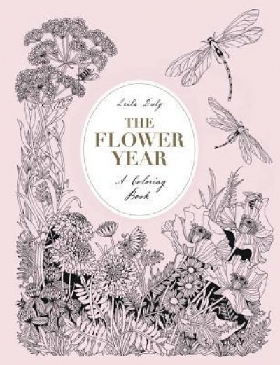 The Flower Year: A Coloring Book