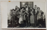 Eleve costumate, serbare Scoala nr. 3 din Alexandria// foto tip CP, Romania 1900 - 1950, Portrete