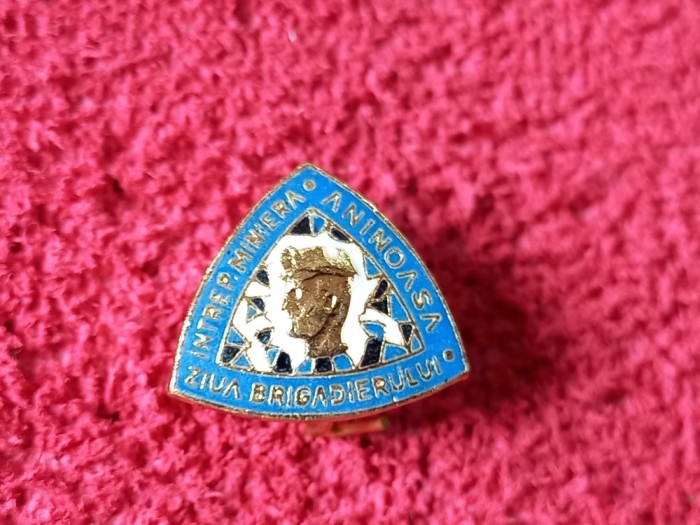 Insigna Minerit - &quot;ZIUA BRIGADIERULUI&quot; Intreprinderea ANINOASA