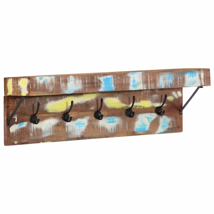 vidaXL Răcător de paltoane Maro 73 x 19 x 23 cm Lemn masiv recuperat 4102747