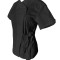 Halat Medical Pe Stil, Negru cu Elastan, Model Andreea - 4XL