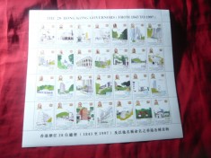 Bloc Tuva 1997 - Guvernatorii Hong Kong 1843-1997 , 28 valori