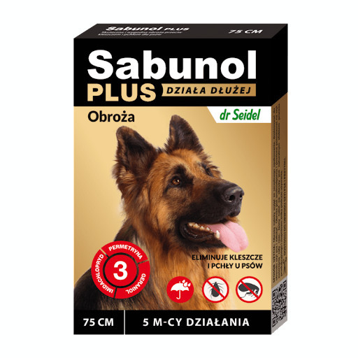 Zgarda antiparazitara caini,SABUNOL PLUS, 25-50 kg, 75 cm AnimaPet MegaFood