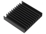 Radiator extrudat cu aripioare negru 57,9mm TO218 TO220