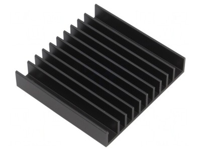 Radiator extrudat cu aripioare negru 57,9mm TO218 TO220 foto