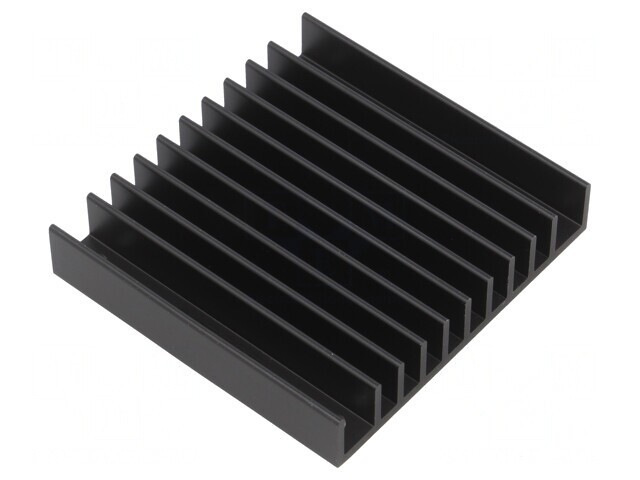 Radiator extrudat cu aripioare negru 57,9mm TO218 TO220
