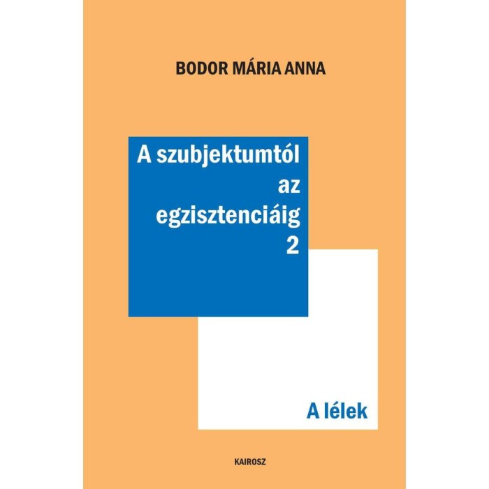 A szubjektumt&oacute;l az egzisztenci&aacute;ig 2. - A l&eacute;lek - Bodor M&aacute;ria Anna