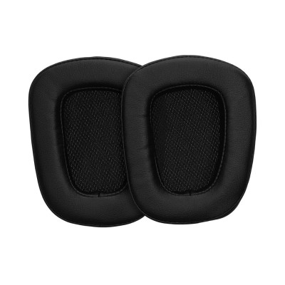 Set 2 Earpads kwmobile pentru Logitech G933/G633, Piele ecologica, Negru, 60362.01 foto