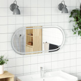 Oglinda de baie cu LED, 100x45 cm, ovala GartenMobel Dekor, vidaXL