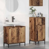 vidaXL Set de mobilier pentru baie 2 pcs Lemn vechi 39.5 x 36 x 88 cm
