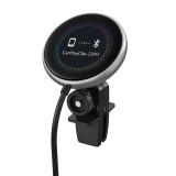 Ottocast N91-C , Adaptor Wireless pentru CarPlay si Android Auto cu Ecran Digital si Difuzor de Parfum
