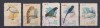 KOREEA 1962 FAUNA PASARI MI. 402-406 STAMPILAT, Nestampilat