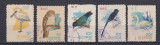 KOREEA 1962 FAUNA PASARI MI. 402-406 STAMPILAT, Nestampilat