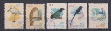 KOREEA 1962 FAUNA PASARI MI. 402-406 STAMPILAT