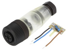Conector M12 mamă 4 pini, IP67