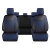 Set Huse Scaune Auto pentru Ford Fiesta - DeluxeBoss Classico, bancheta rabatabila fractionata, 11 piese, albastru inchis
