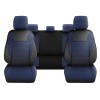 Set Huse Scaune Auto pentru Fiat Panda - DeluxeBoss Classico, pentru bancheta rabatabila fractionata, 11 piese, albastru inchis
