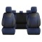 Set Huse Scaune Auto pentru Audi Q3 - DeluxeBoss Classico, pentru bancheta rabatabila fractionata, 11 piese, albastru inchis