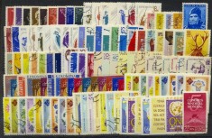 ROMANIA 1961 AN COMPLET FARA COLITE , TIMBRE STAMPILATE