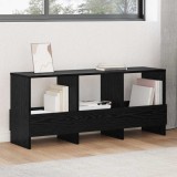 vidaXL Raft pentru reviste Stejar Negru 102 x 30 x 45 cm 890961