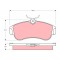 Placute frana Nissan Almera 2 (N16), Almera 2 Hatchback (N16), Primera (P10), Primera Hatchback (P10), 1.5, 1.5 DCi, 1.6, 2.0, 2.0 GT, punte fata, nu