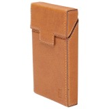 Husa maro din piele pentru pachet de tigari slim P34 Breckner