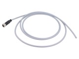 Conector HARTING M12 mamă 5 pini drept cod A cu cablu 2m PVC