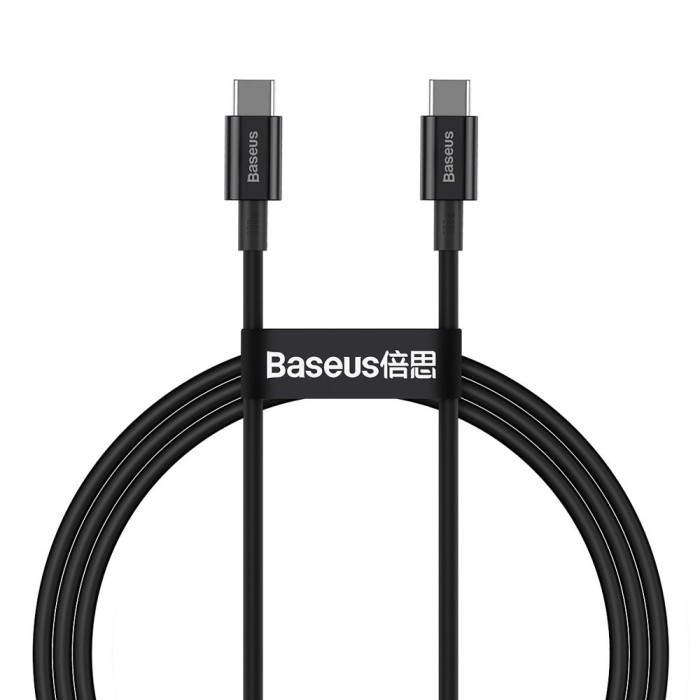 Cablu Date &amp; Incarcare Fast Charging Tip C - Tip C 1 Metru (Negru) Baseus CATYS-B01