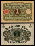 GERMANIA █ bancnota █ 1 Mark █ 1920 █ P-58 █ UNC █ necirculata