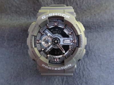 Ceas Sport Casio G-SHOCK GA-110 All Black-NOU ! NEGRU MAT CRONOGRAF ACTIV foto