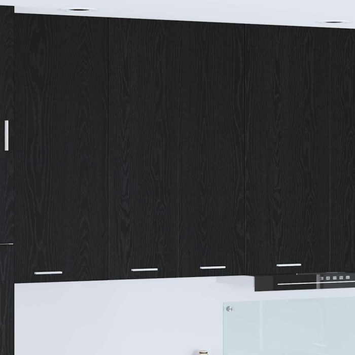 vidaXL Dulap suspendat cu raft Riga Stejar Negru 60 x 31 x 100 cm 884355