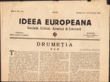 Z180 Ideea europeană socială, critică, artistică și literară, continuă Noua Revistă Rom&acirc;nă, 130/1923
