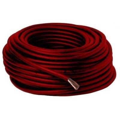 Cablu transfer curent baterii BestAutoVest 25 mm&iuml;&iquest;&frac12;, rosu, pentru borna pozitiva, cablaj auto la metru AutoDrive ProParts