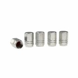 Ornamente capacele valve Hexagonal din aluminiu 5buc - Argintiu Garage AutoRide