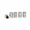 Ornamente capacele valve Hexagonal din aluminiu 5buc - Argintiu Garage AutoRide