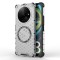 Husa transparenta Xiaomi Redmi A3 Techsuit HoneyComb Shield MagSafe, alb