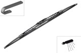 Stergator parbriz Bosch Twin, clasic, cauciuc/grafit, Carlig/Universal, sofer/pasager, auto