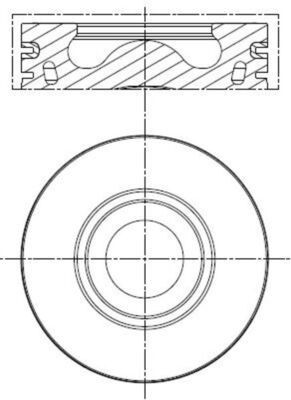 MAHLE 013 PI 00136 000 Piston foto