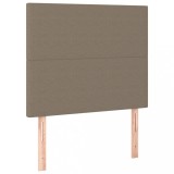 Cumpara ieftin Tablii de pat, 2 buc, gri taupe, 100x5x78/88 cm, textil