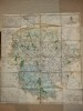 Harta Bucuresti &amp; Transport 1936, 62x56 cm - Vintage/Antica - Rare! 