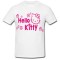 Tricou &quot; Hello Kitty Text pink &quot;