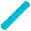 Rigla Flexibila Plastic 20cm Albastra - Scoala, Birou, Desen Tehnic, Liceu