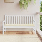 Cumpara ieftin Pernă de bancă de grădină, crem, 150x50x4 cm, textil oxford