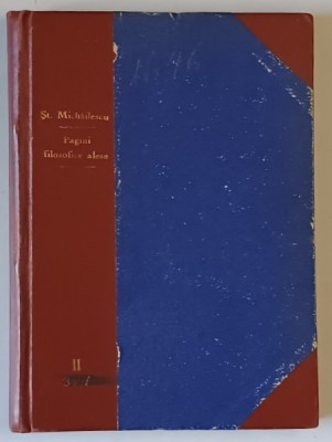 ST. C. MIHAILESCU - PAGINI FILOZOFICE ALESE , 1955 foto