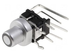 Comutator Tastatură Argintie cu LED 12V