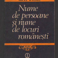 C8248 NUME DE PERSOANE SI NUME DE LOCURI ROMANESTI - IOAN PATRUT