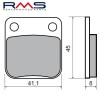 Set placute frana &ndash; Honda CRM 50cc &ndash; RS 125-250cc - Silver Wing 400-600cc &ndash; Husqvarna 125-250cc &ndash; Peugeot Vivacity 3 &ndash; Suzuki DR 125-250cc