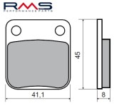 Set placute frana &ndash; Honda CRM 50cc &ndash; RS 125-250cc - Silver Wing 400-600cc &ndash; Husqvarna 125-250cc &ndash; Peugeot Vivacity 3 &ndash; Suzuki DR 125-250cc, Oem