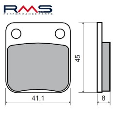 Set placute frana &ndash; Honda CRM 50cc &ndash; RS 125-250cc - Silver Wing 400-600cc &ndash; Husqvarna 125-250cc &ndash; Peugeot Vivacity 3 &ndash; Suzuki DR 125-250cc